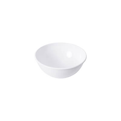 Riess Obst & Salatschüssel aus Emaille weiß, 26 cm