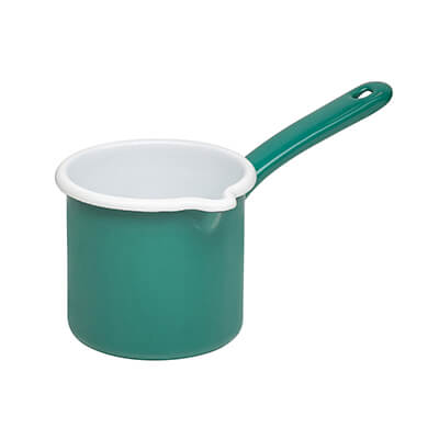 Riess Schnabeltopf mit Stiel türkis dunkel, 12 cm - 1 l