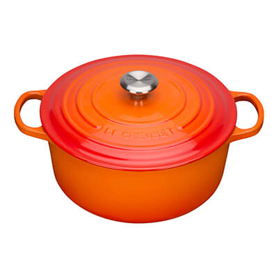 Le Creuset Bräter rund Signature ofenrot, 20 cm