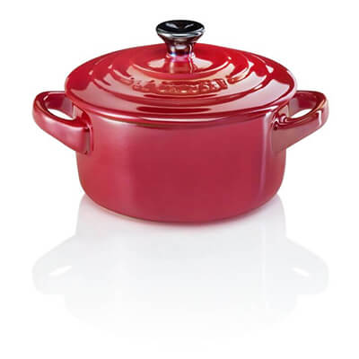 Le Creuset Mini Cocotte Metallic kirschrot metallic