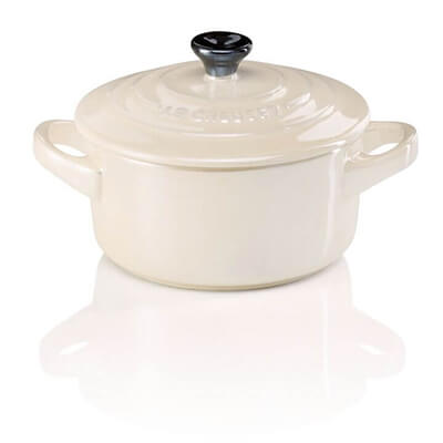 Le Creuset Mini Cocotte Metallic creme metallic