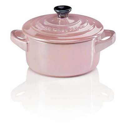 Le Creuset Mini Cocotte Metallic chiffon pink metallic