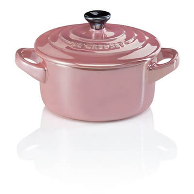 Le Creuset Mini Cocotte Metallic rose quartz metallic