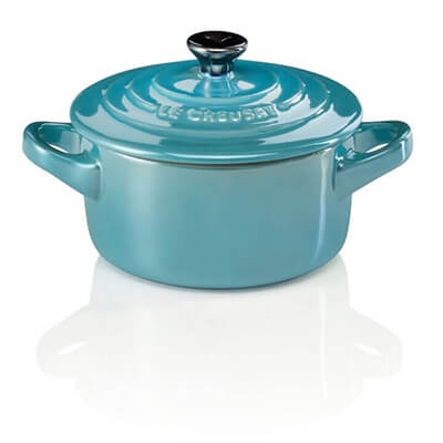 Le Creuset Mini Cocotte Metallic karibik metallic