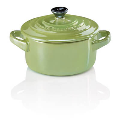 Le Creuset Mini Cocotte Metallic palm metallic