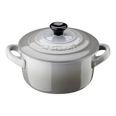 Le Creuset Mini Cocotte perlgrau