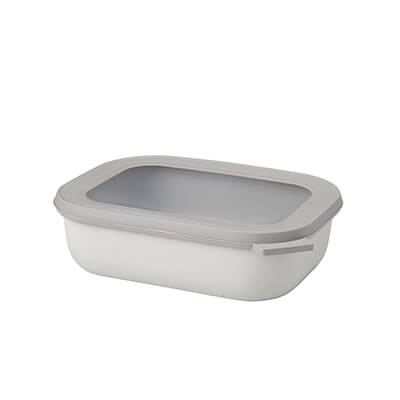 Mepal Multischüssel Cirqula rechteckig nordic white, 1000 ml