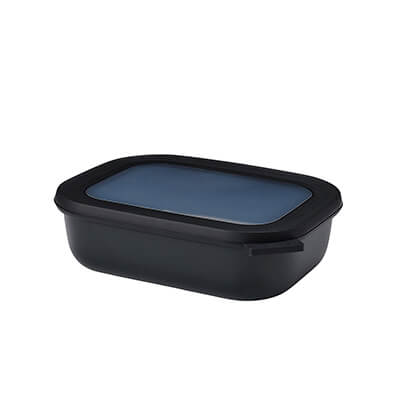 Mepal Multischüssel Cirqula rechteckig nordic black, 1000 ml