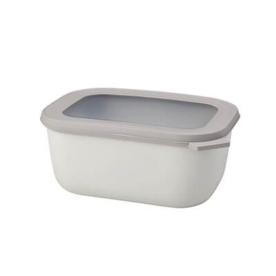 Mepal Multischüssel Cirqula rechteckig nordic white, 1500 ml