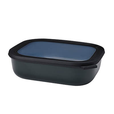 Mepal Multischüssel Cirqula rechteckig nordic black, 2000 ml
