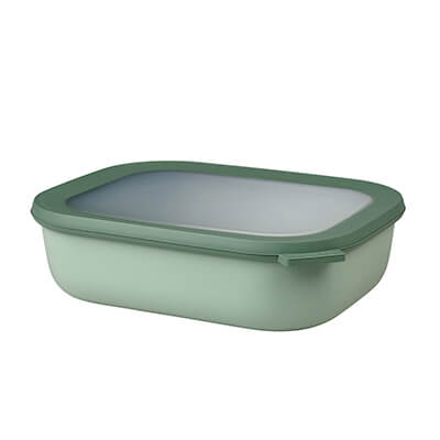 Mepal Multischüssel Cirqula rechteckig nordic sage, 2000 ml