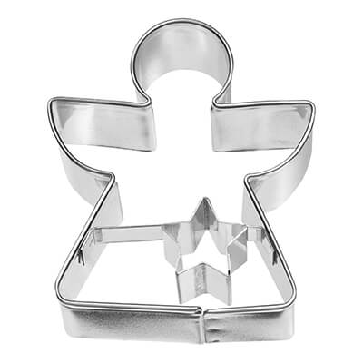 Ausstechform Geometrischer Engel mit Innenprägung 6 cm von Birkmann