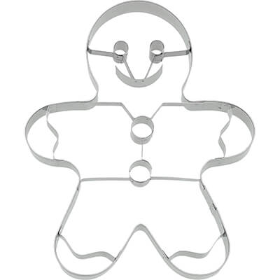 Ausstechform Lebkuchenmann XXL mit Innenprägung 18 cm von Birkmann