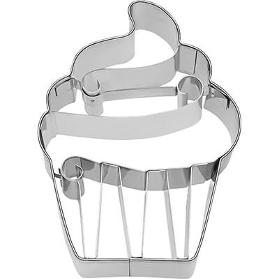 Ausstechform Cupcake Cream mit Innenprägung, 9 cm von Birkmann