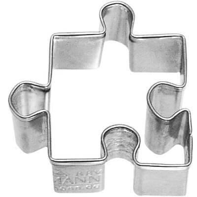 Ausstechform Puzzleteil klein aus Edelstahl 4 cm von Birkmann