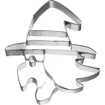 Ausstechform Hexengesicht seitlich mit Innenprägung, 8 cm von Birkmann
