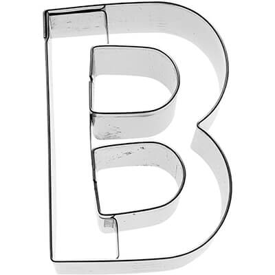 Ausstechform Buchstabe B aus Edelstahl 6 cm von Birkmann