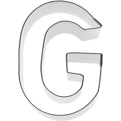 Ausstechform Buchstabe G aus Edelstahl 6 cm von Birkmann