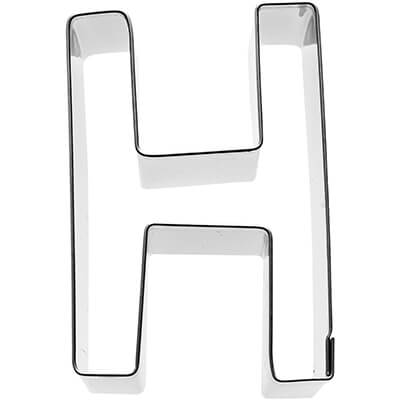 Ausstechform Buchstabe H aus Edelstahl 6 cm von Birkmann