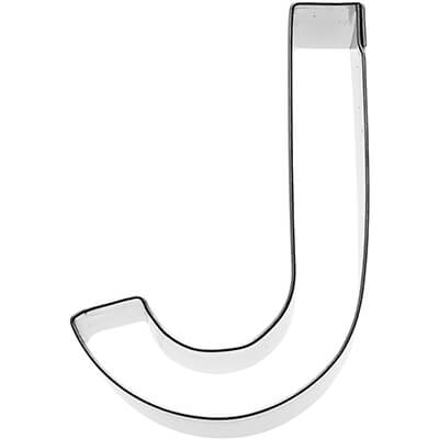 Ausstechform Buchstabe J aus Edelstahl 6 cm von Birkmann