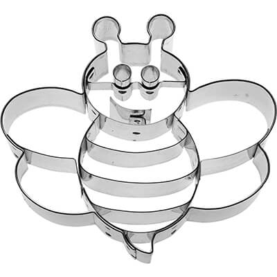 Ausstechform Bienchen mit Innenprägung 9,2 cm von Birkmann