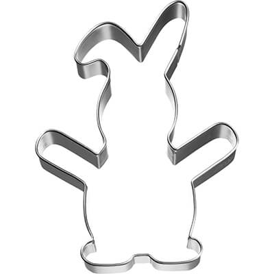 Ausstechform Knuddel-Keks Hase mit Fähnchen, 10,2 cm von Birkmann