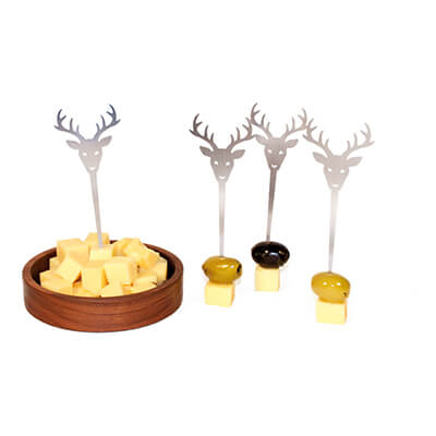 Zur Produktseite von Partyspießer Wilder Spiesser - 3er Set Häppchen - Spießer aus Edelstahl von designimdorf Partyspießer Wilder Spiesser - 3er Set Häppchen - Spießer aus Edelstahl von designimdorf