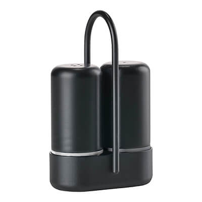 Zone Salz & Pfeffer Streuer Set - 6,5 x 3 x 9 cm, schwarz