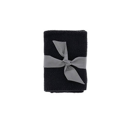 Södahl Wisch- & Geschirrtuch Soft aus Baumwolle 30 x 30 cm 3er Pack, schwarz