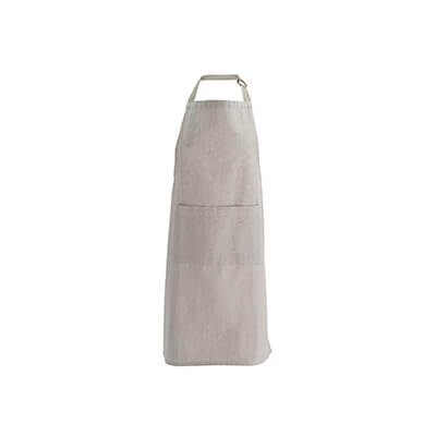 Södahl Schürze Chambray aus Baumwolle 70 x 90 cm, beige