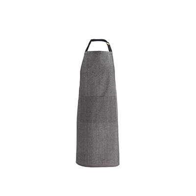 Södahl Schürze Chambray aus Baumwolle 70 x 90 cm, schwarz