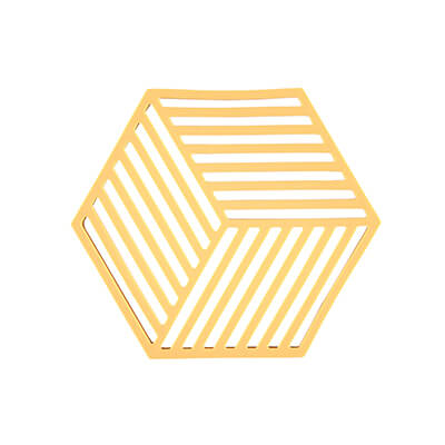 Zone Untersetzer Hexagon, gelb