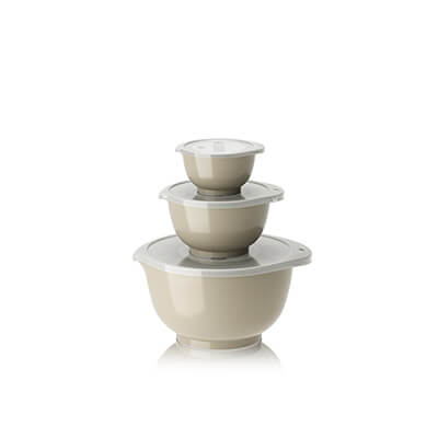 Rosti Rührschüssel New Margrethe Set 6-teilig in humus, 250 ml, 750 ml & 3,0 l
