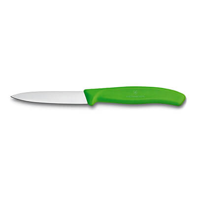 Victorinox Gemüsemesser Swiss Classic 8 cm mit geradem Schliff, Griff grün