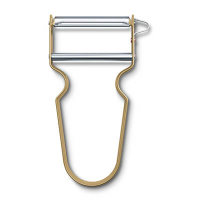 Victorinox Sparschäler Rex mit gerader Klinge, cashew