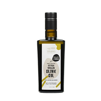 Athinoelia / Koroneiki Premium Natives Olivenöl extra Bio aus Griechenland von DELINIO, 500 ml
