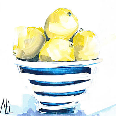 Servietten Les Citrons 25 x 25 cm von ppd