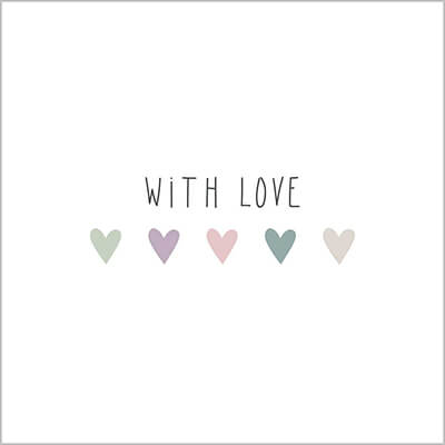 Servietten Heart Infusion Love 33 x 33 cm von ppd