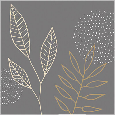 Servietten Pure Meadow anthracite 25 x 25 cm von ppd
