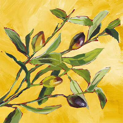 Servietten Olive Musee 25 x 25 cm von ppd