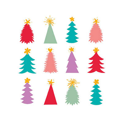 Servietten Christmas Delight white 25 x 25 cm von ppd