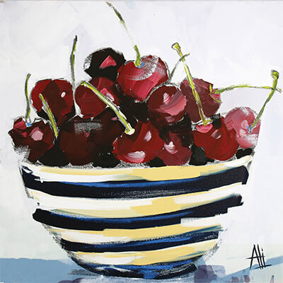 Servietten Les Cerises 25 x 25 cm von ppd