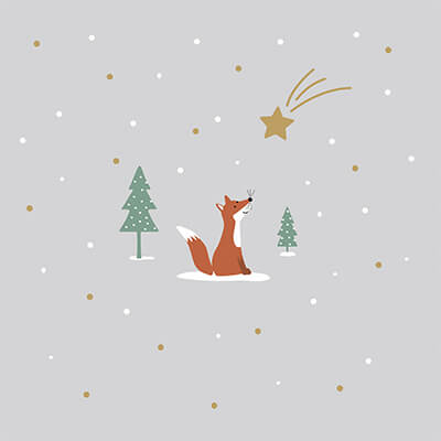 Servietten Star Fox 33 x 33 cm von ppd