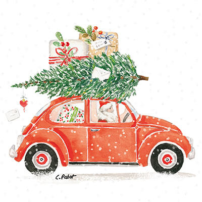 Servietten Christmas Delivery 33 x 33 cm von ppd