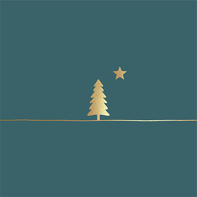 Servietten Pure Gold Tree forest 33 x 33 cm von ppd