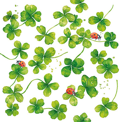 Servietten Luck 33x33 cm von ppd