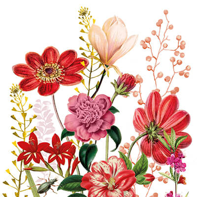 Servietten Floria 33x33 cm von ppd