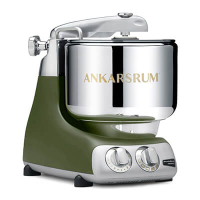 Ankarsrum Küchenmaschine Assistent inkl. Ice Cream Maker, olive green