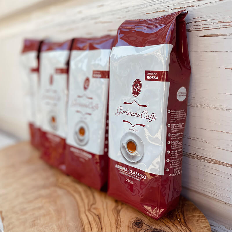 Espresso Bohnen ROSSA Aroma Classico von Goriziana, 4 x 250 g