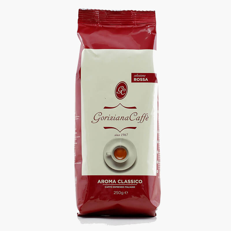 Espresso Bohnen ROSSA Aroma Classico von Goriziana, 4 x 250 g